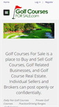 Mobile Screenshot of golfcoursesforsale.com